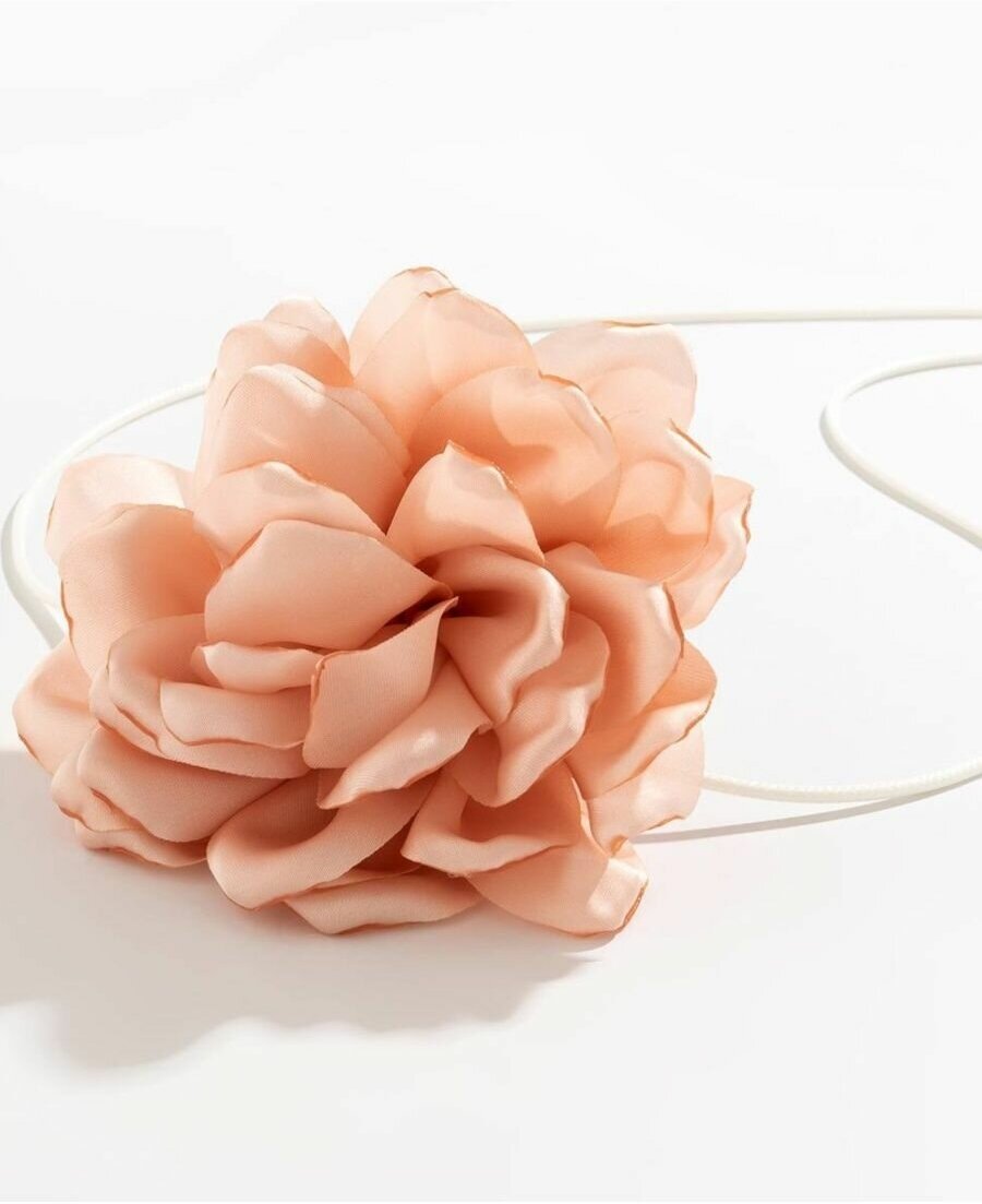 Колье, длина 100 см, розовый — фото 1