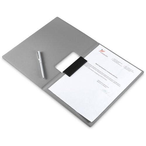 фото Flexpocket / папка планшет для документов а4 с зажимом магнитом черный