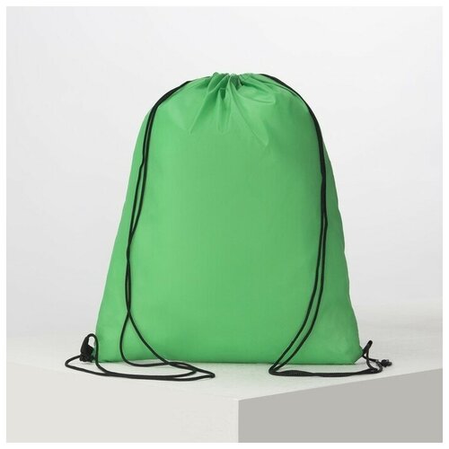 Мешок для сменной обуви (для сменки) на шнурке, цвет зеленый сумка рюкзак на молнии цвет зеленый