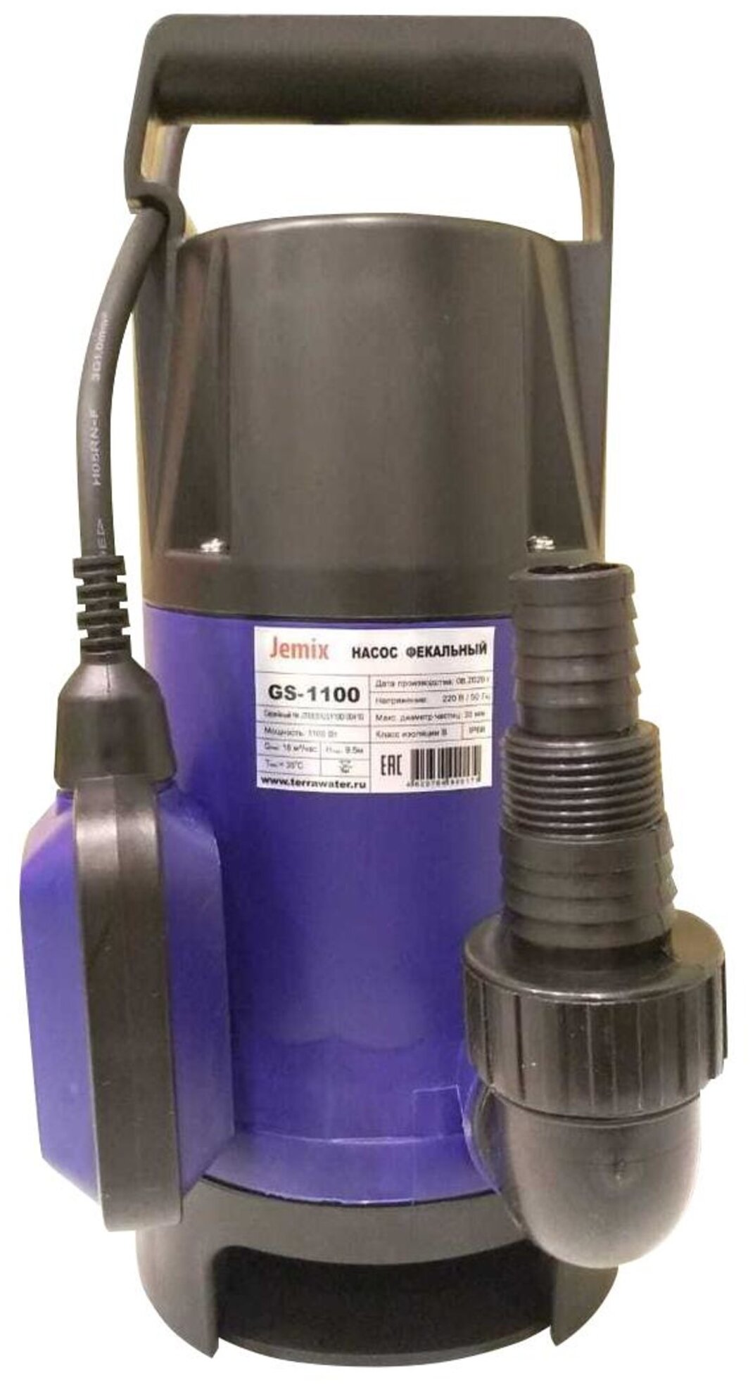 фото Фекальный насос JEMIX GS 1100 (1100 Вт)