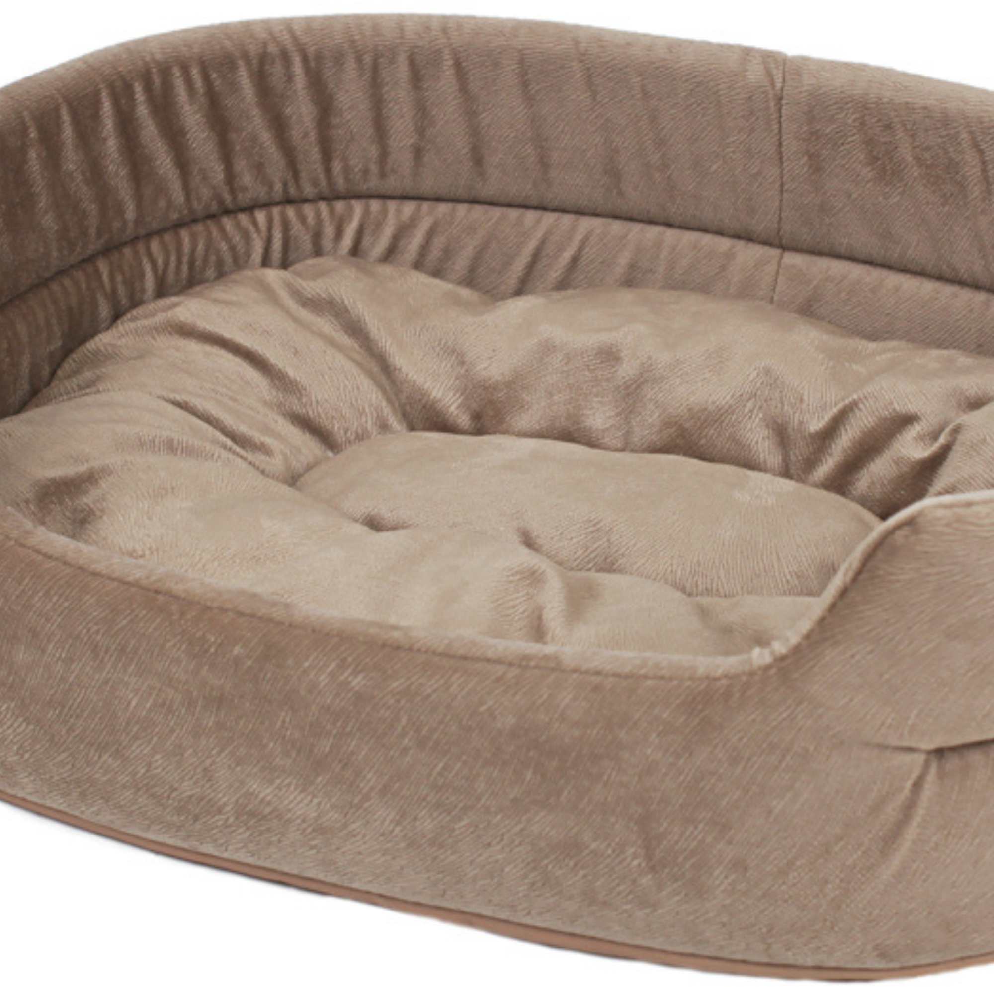 Лежанка для кошек, для собак мелких и средних пород, лежак для животных, со съёмной подушкой, цвет: бежевый, 42x50