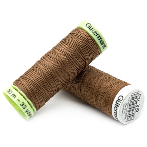фото Набор швейных нитей (744506 нить top stitch 30м, 748277 нить sew-all 200м) 2шт/упак гутерманн, 180 золотистая охра gutermann