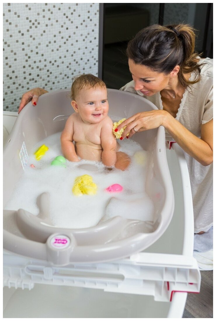 Сидение для ванны OK Baby Flipper Evolution c термодатчиком, салатовый (37994440) - фото №8