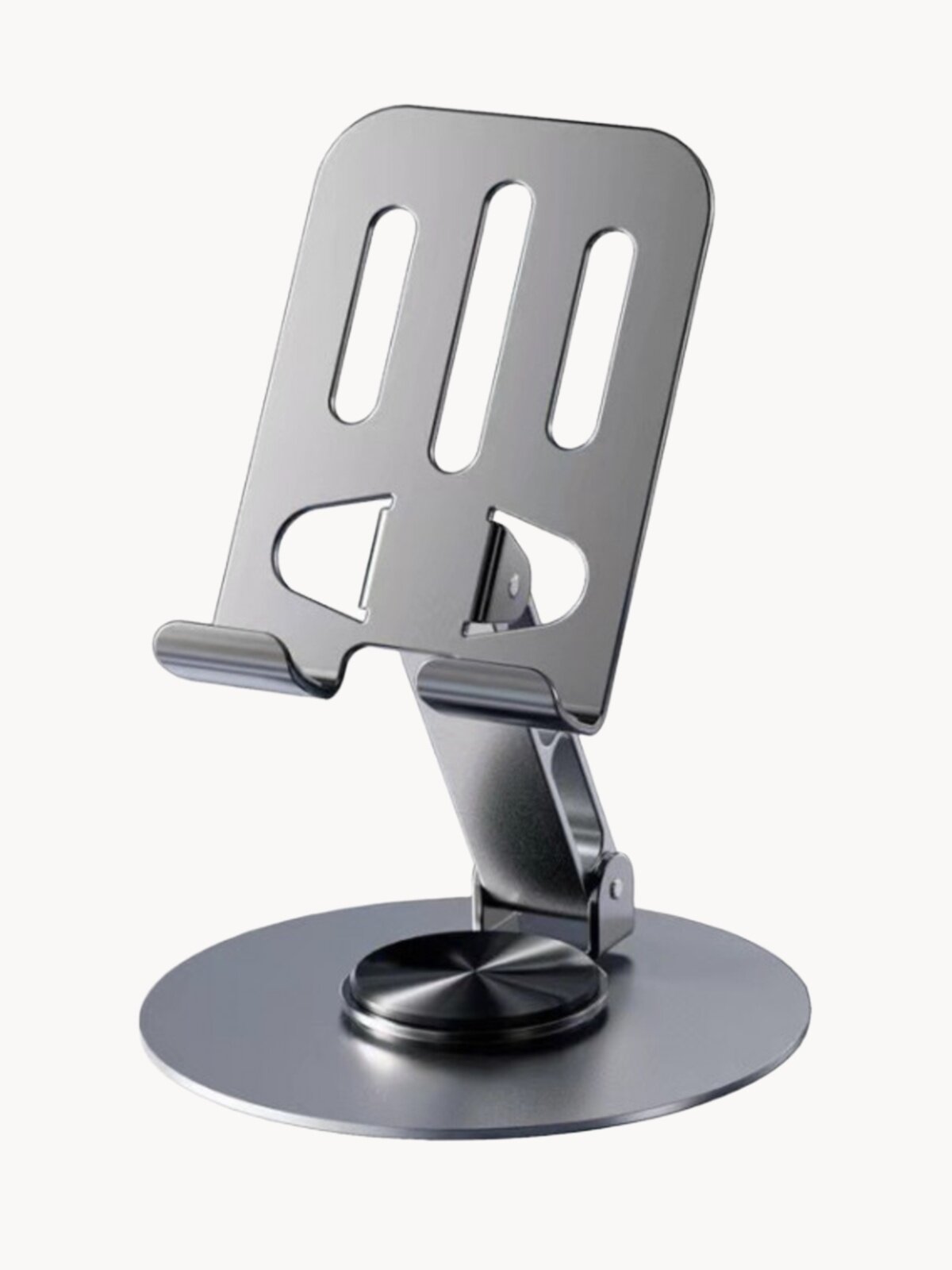 Подставка для телефона настольная, металлическая / складная, регулируемая. Держатель для смартфона на стол.