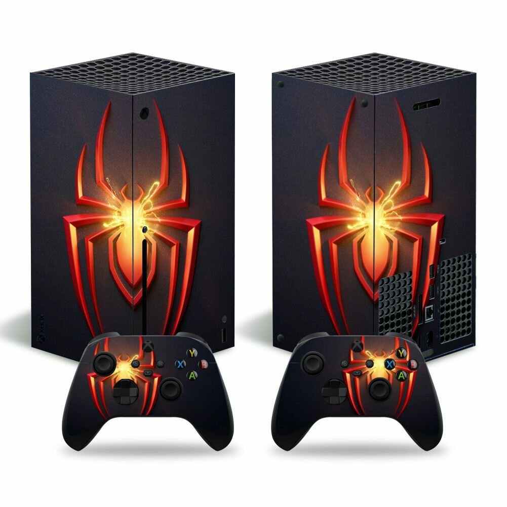Защитная пленка на консоль и контроллеры Xbox Series X/ Наклейка виниловая на игровую приставку Microsoft Xbox X/ Защитный чехол