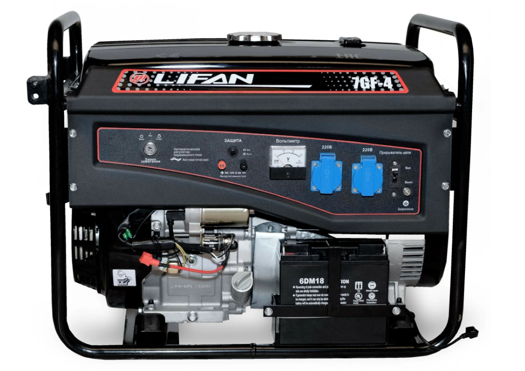 Бензиновый генератор LIFAN 7500E - фото №1