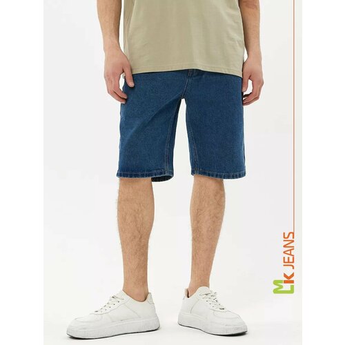 фото Бермуды mkjeans летняя, размер 28, синий
