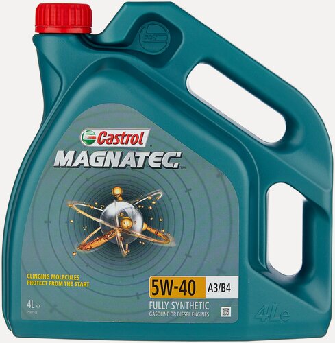 Изображение товара Синтетическое моторное масло Castrol Magnatec 5W-40 А3/В4, 4 л, 1 шт.