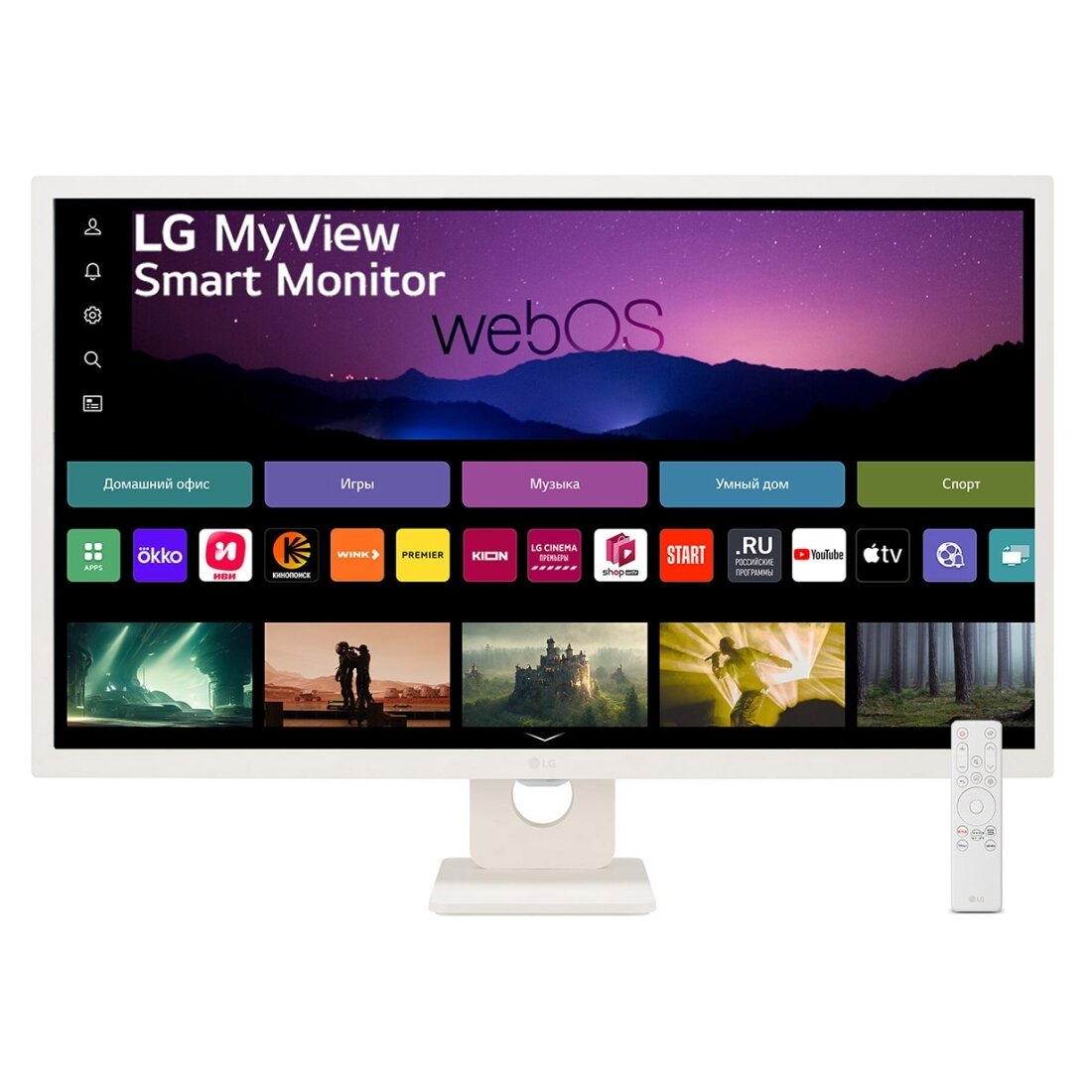 LG MyView 32SR50F-W, белый