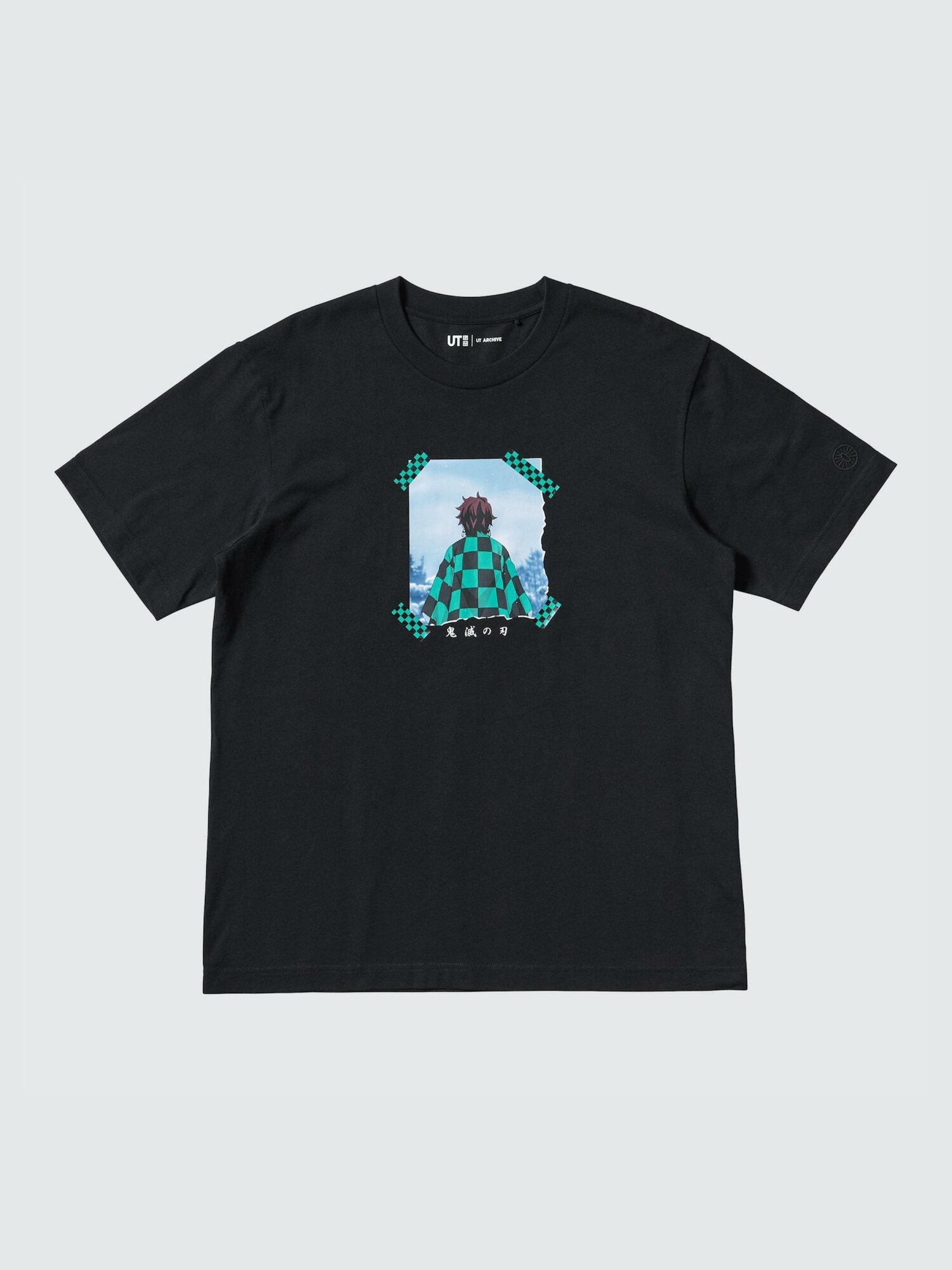 Футболка Uniqlo Demon Slayer/Клинок рассекающий демонов, 1 шт., размер М, black/black