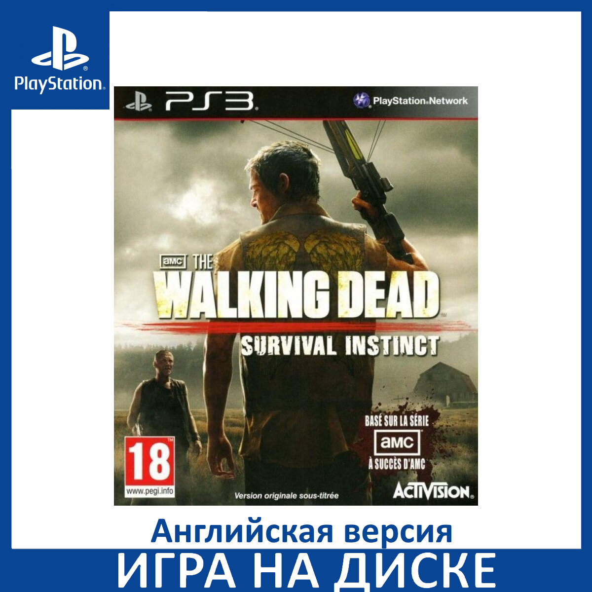 Игра The Walking Dead (Ходячие мертвецы) Survival Instinct (Инстинкт выживания) PS3 Английский язык Диск на PlayStation 3