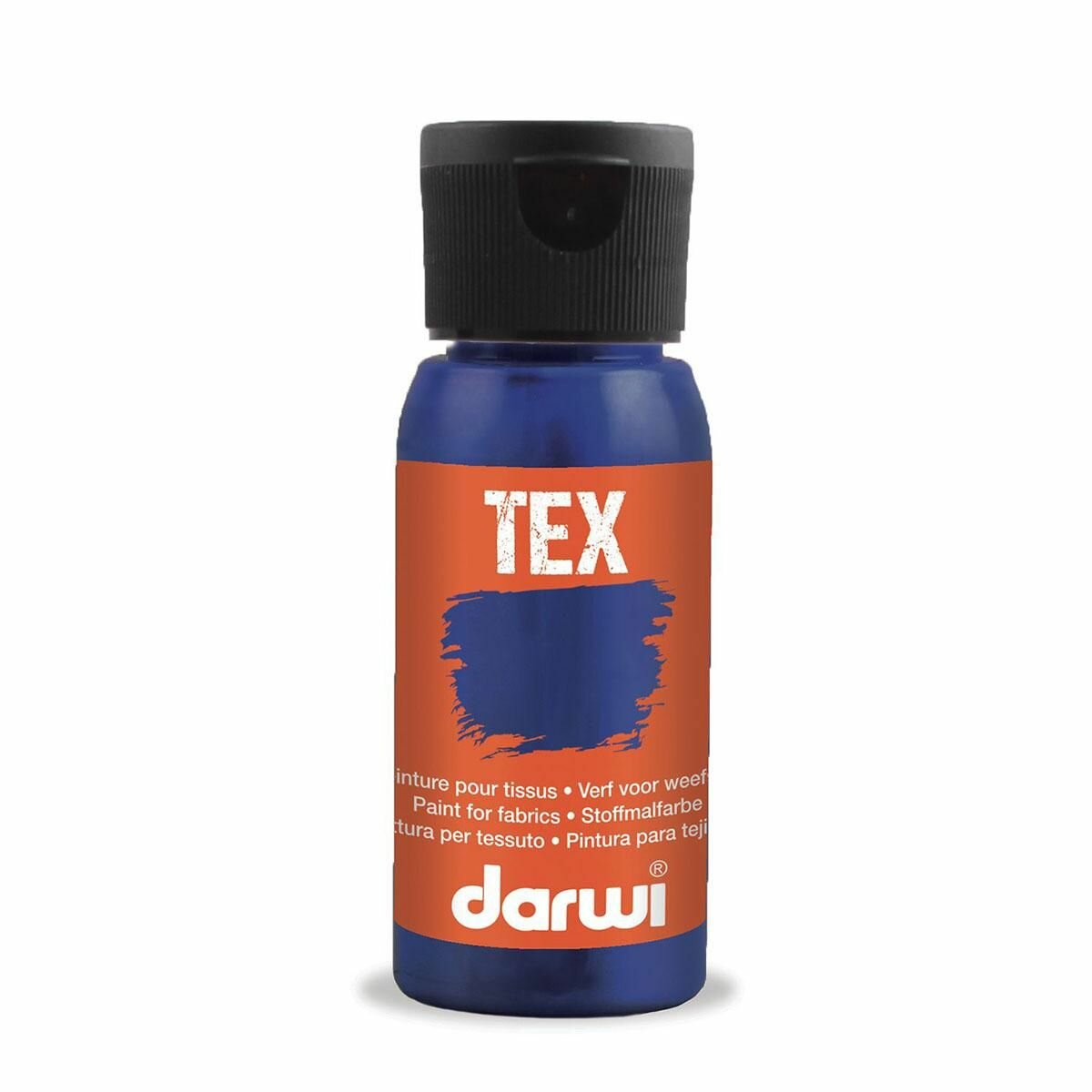 Краска для ткани Darwi акриловая 50 мл Tex тон 236 темно-синий