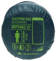Спальный мешок Quechua Arpenaz 15° красный