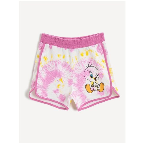 фото Шорты koton girls, 1ykg47479ak, цвет: pink design, размер: 3-4