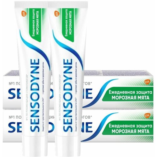 Зубная паста Sensodyne Ежедневная Защита Морозная Мята 75 мл. х 2 шт.