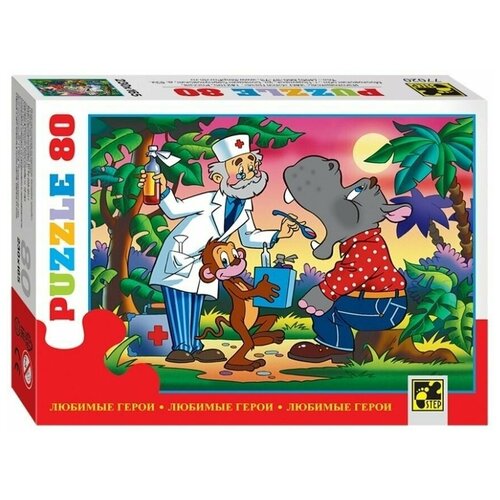 Пазлы, Любимые герои, 80 элементов, 1 упаковка