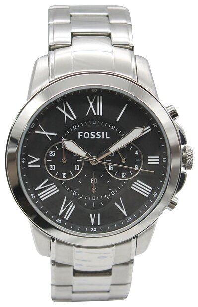 Наручные часы FOSSIL FS4736, серебряный, черный