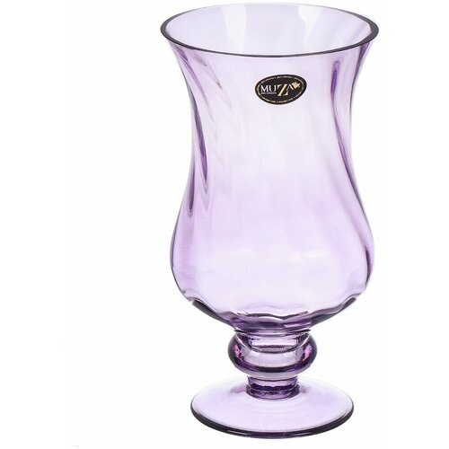 Ваза стекло, настольная, 27 см, Muza, Elegia lavender, 380-812