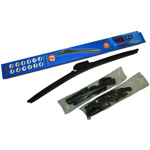 Щетка стеклоочистителя METO бескаркасная (12 адаптеров) 21