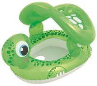 Круг надувной Bestway Floating Turtle Baby Care Seat 34094 BW зеленый / белый