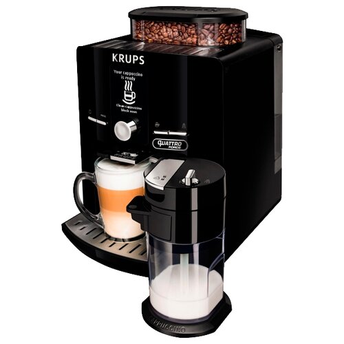 Кофемашина Krups EA82F810 Quattro Force, черный