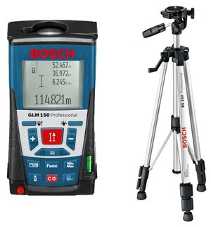 Лазерный дальномер BOSCH GLM 150 + BS 150 Professional, 150 м