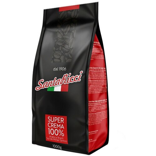 Santa Ricci кофе в зернах/Санта Ричи кофе зерновой 1 кг.