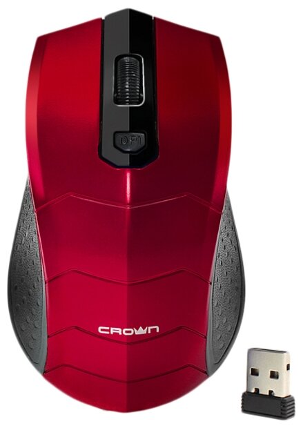 Беспроводная мышь CROWN MICRO CMM- 934 W Black-Red USB