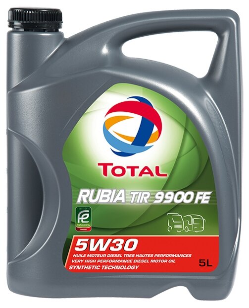 Синтетическое моторное масло TOTAL Rubia TIR 9900 FE 5W30, 5 л —  .