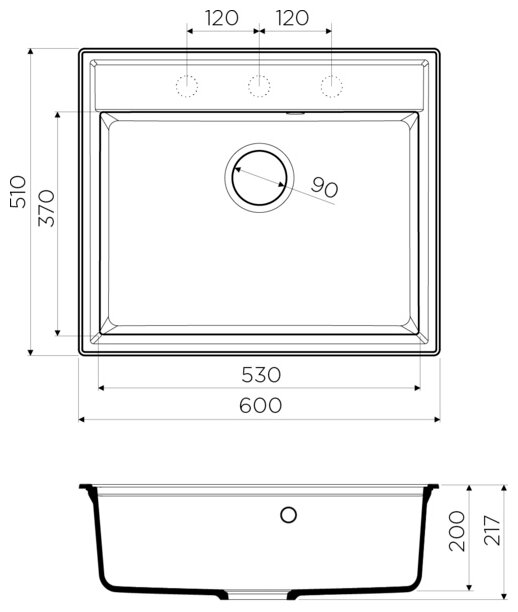 Кухонная мойка Omoikiri Daisen-60-SA - фотография № 6