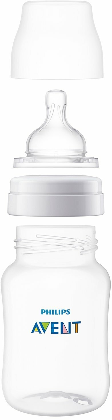 Бутылочка Avent (Авент) Anti-colic из пропилена с силиконовой соской 260 мл (SCF813/17) Philips Consumer Lifestyle B.V. - фото №17