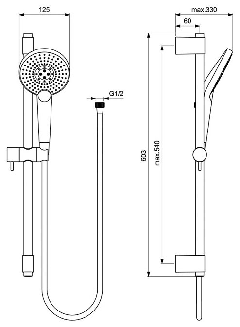 Душевой гарнитур Ideal Standard - фото №2