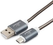 Micro USB кабель Cablexpert CC-G-mUSB02Gy-1.8M