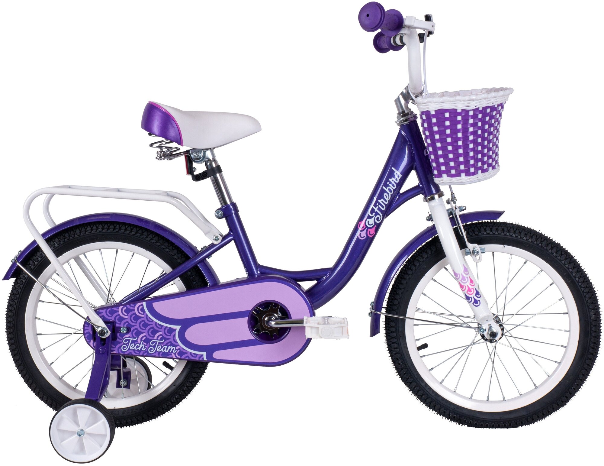 Велосипед 18" TechTeam фиолетовый (сталь)