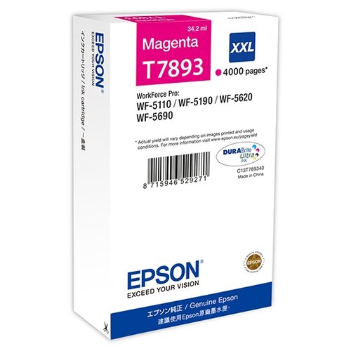 картридж epson c13t789340 4000 стр пурпурный Картридж Epson C13T789340, 4000 стр, пурпурный