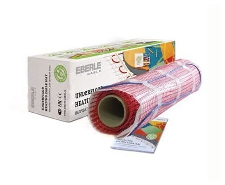 Нагревательный мат Eberle Cable D-mat 1200 Вт, площадь 8.0 м.кв.