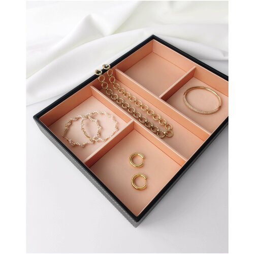 Шейпс для хранения украшений, часов и аксессуаров. Коллекция черный апельсин