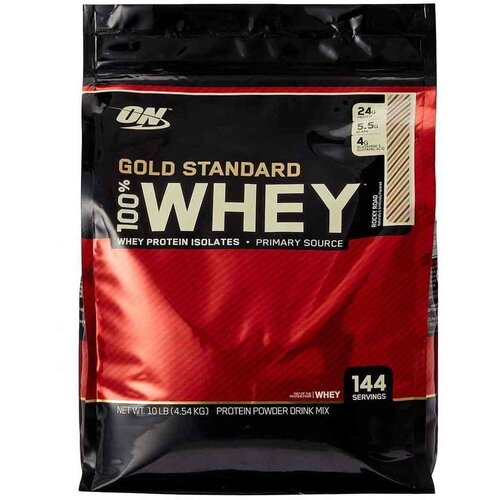 Optimum Nutrition 100% Whey Gold standard 4540 гр 10lb (Optimum Nutrition) Молочный шоколад протеин optimum nutrition 100% whey gold standard двойной богатый шоколад 4540 гр