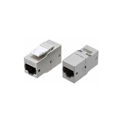 Адаптер проходной coupler Keystone Jack RJ45 8P8C кат6 4 пары экранир CA2-KJ-C6-SH-BK черн Hyperline 444916 570₽