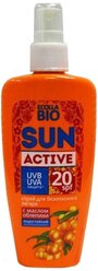 Биокон Ecolla Bio Sun Active спрей для безопасного загара SPF 20 120 мл