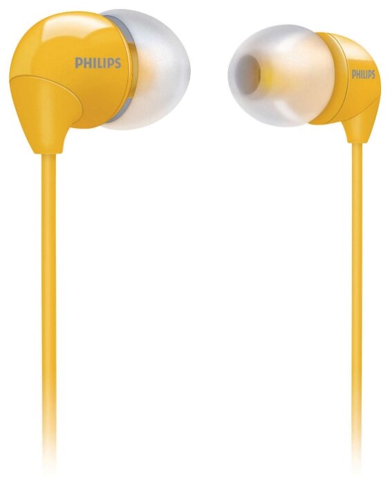 Наушники Philips SHE3590, mini jack 3.5 mm, желтый