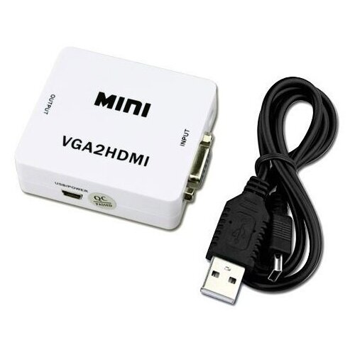 Переходник VGA HDMI + аудио, 1080P, VGA 2 HDMI переходник vga hdmi с 3 5 jack hdmi vga aux