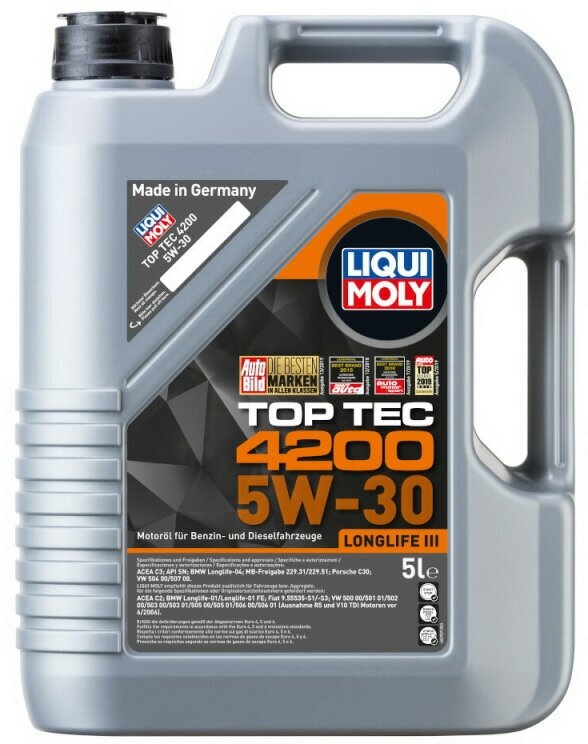 Масло моторное синтетическое (5W30, 5 л.) Liqui Moly 7661