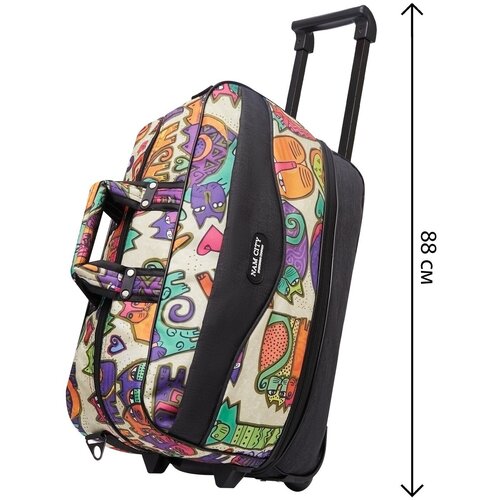 фото Сумка-тележка , 40 л, 25х50х35 см, оранжевый bags-art