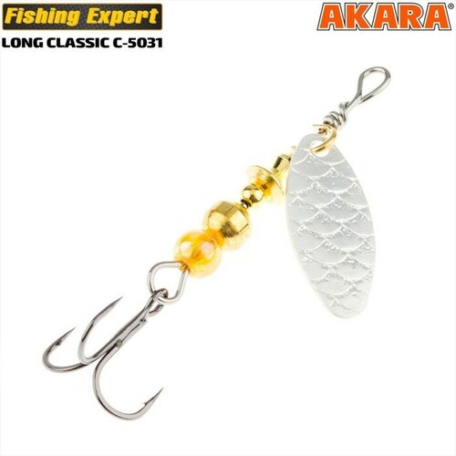 Блесна вращающаяся Akara C-5031, 6 г, цвет 9116 akara сабик akara flasher aurora bait rigs1 ni 8 6 кр