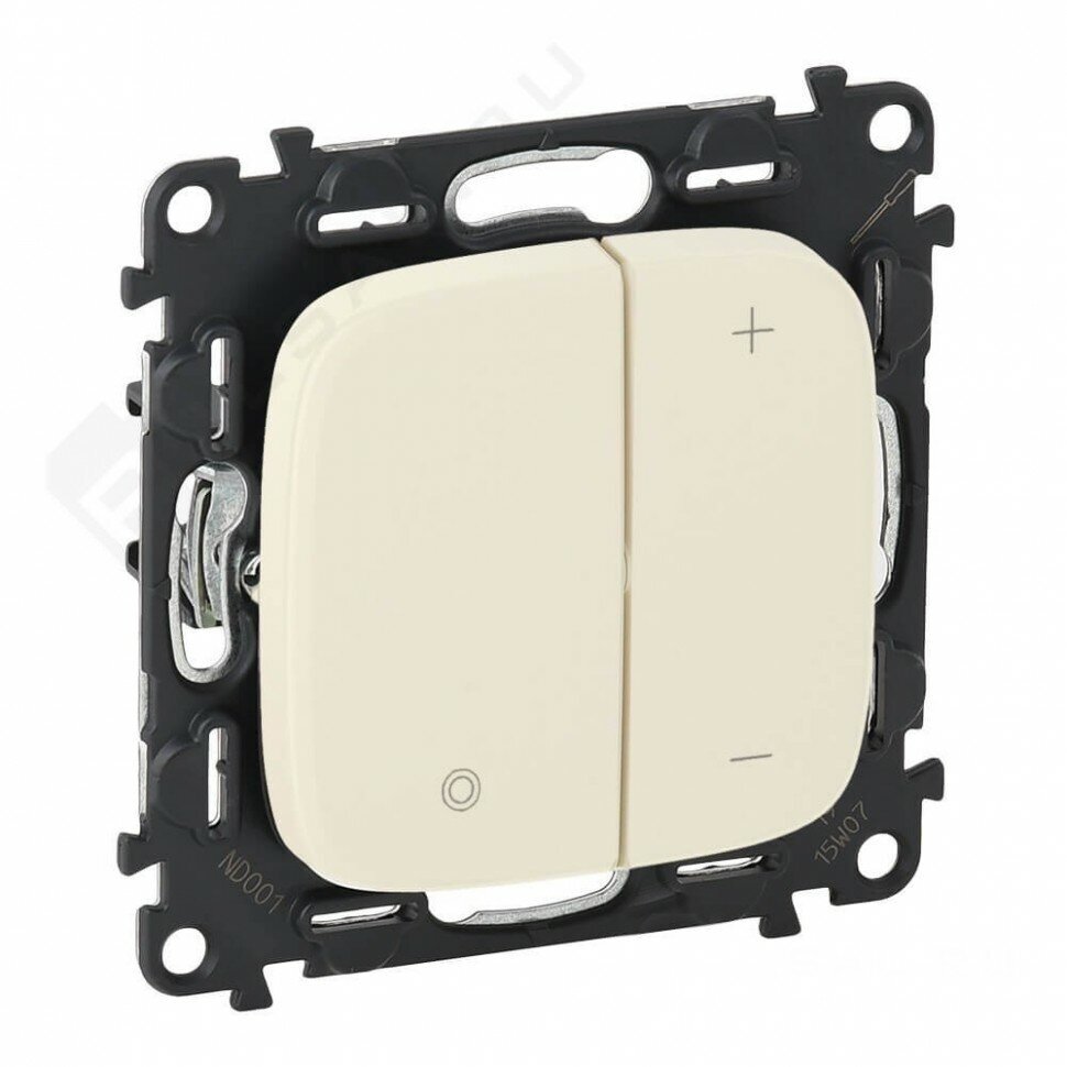 Legrand Valena ALLURE Сл. кость Светорегулятор кнопочный 3-400ВА (10130132/160216/0000564/4 тунис)