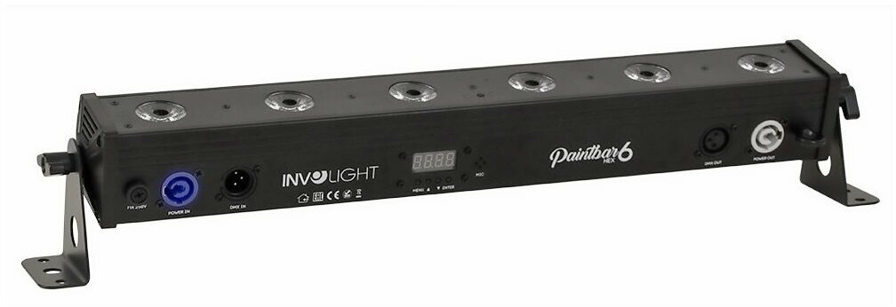 Involight PAINTBAR HEX6 LED панель, 6 шт. х 12 Вт RGBWA+UV, DMX-512