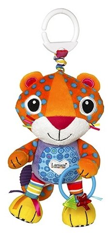 Подвесная игрушка Lamaze Леопардик Мурр (LC27563) желтый/оранжевый/фиолетовый