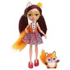 Кукла Enchantimals Фелисити Лис с любимой зверюшкой, 15 см, DVH89 - изображение