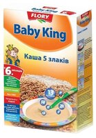 Каша Flory безмолочная Baby King 5 злаков (с 6 месяцев) 160 г